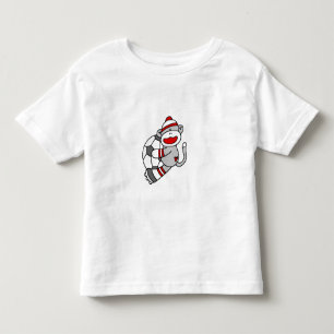 Sock Monkey Soccer Toddler T-shirt