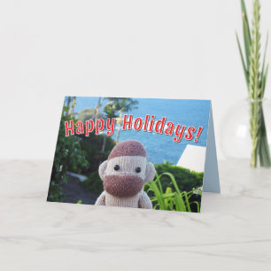 Sock Monkey - Socky Cartes de Noël