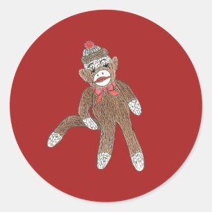 Sock Monkey Sticker