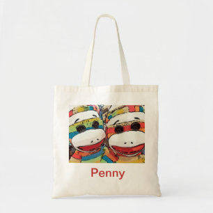 Sock Monkey Tote Bag
