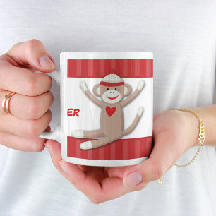 Sock Monkeys Personalized Coffee Mug