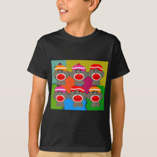 Sock Monkeys Pop Art--Art Gifts T-Shirt