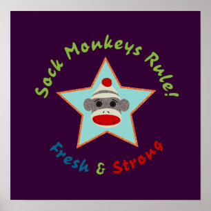 Sock Monkeys Rule! Poster