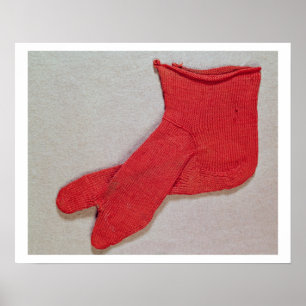 Sock, one of a pair from Egypt, Egypto-Roman perio Poster