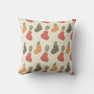 Sock pattern cushion