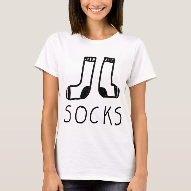 Sock’s White T-Shirt (Front)
