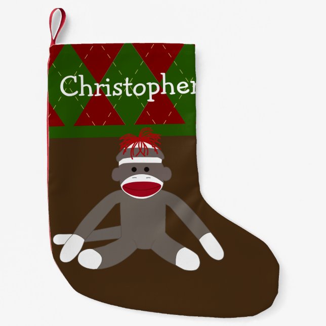 Sock Silly Monkey Personalized (Front)