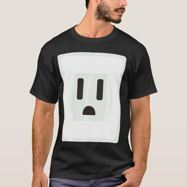 Socket Easy Plug And Socket Couple Halloween Costu T-Shirt (Front)