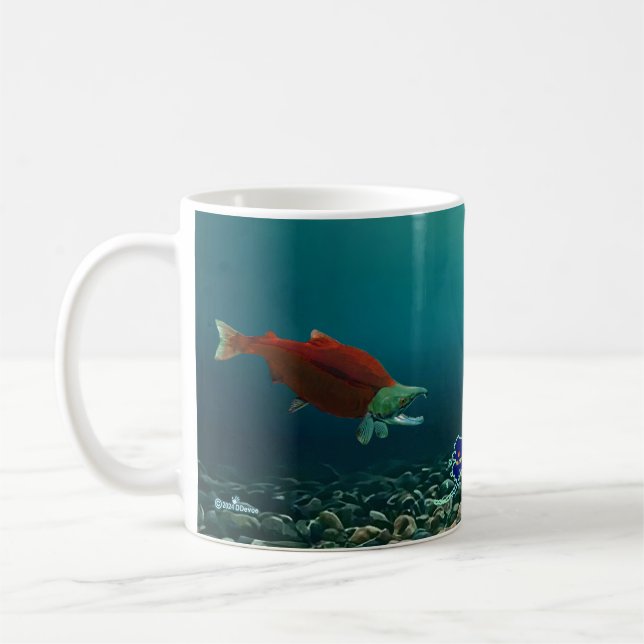 Sockeye Salmon Coffee Mug (Left)