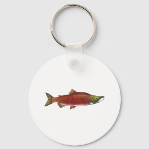 Sockeye Salmon Keychain