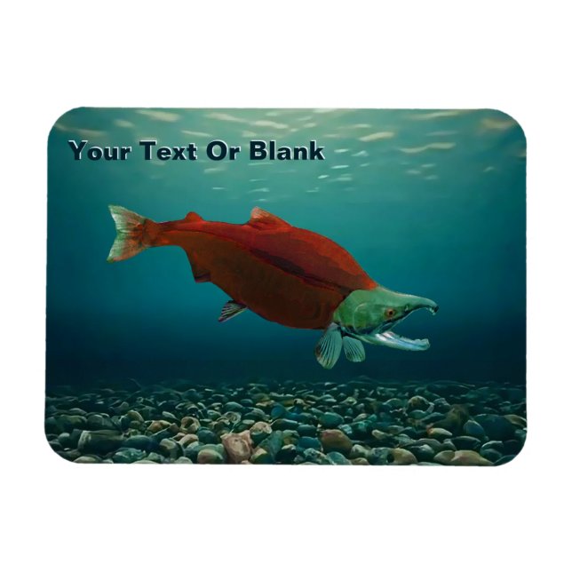 Sockeye Salmon Magnet (Horizontal)