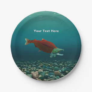 Sockeye Salmon Paper Plate