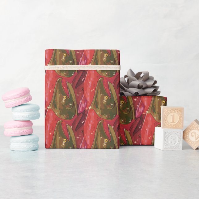 Sockeye Salmon Run Wrapping Paper (Baby Shower)