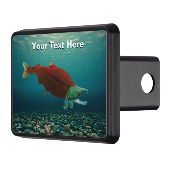 Sockeye Salmon Trailer Hitch Cover (Left)