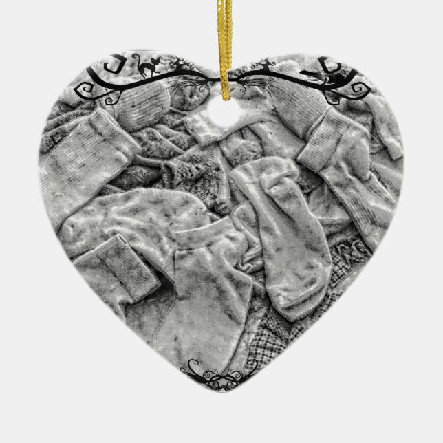 Socks Ceramic Ornament (Front)