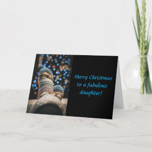 SOCKS - DAUGHTER CHRISTMAS CARD