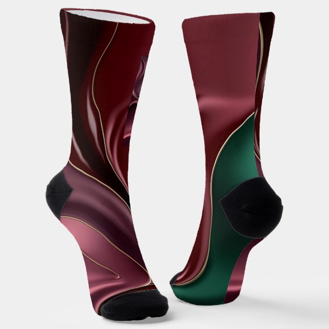 Socks in stylish abstract graphic (Angled)