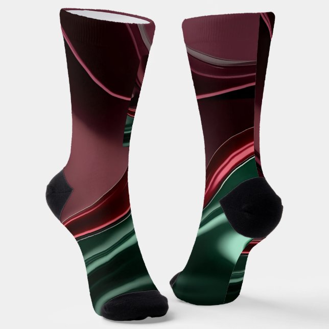 Socks in stylish abstract graphic (Angled)