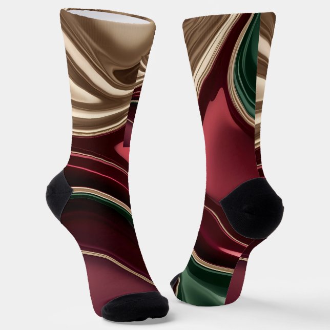 Socks in stylish abstract graphic (Angled)