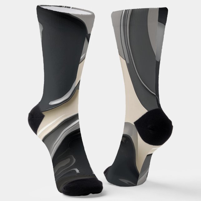 Socks in stylish abstract graphic (Angled)
