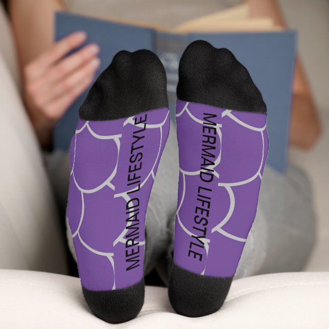 socks mermaid purple (Bottom)