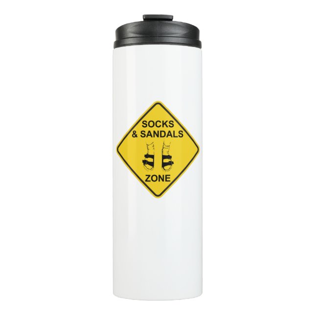 Socks & Sandals Zone Thermal Tumbler (Front)