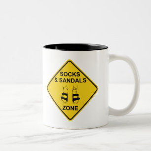 Socks & Sandals Zone Two-Tone Coffee Mug