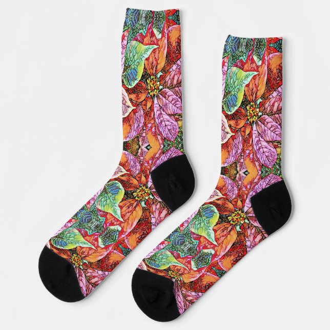 Socks - SG Poinsettias (Left)