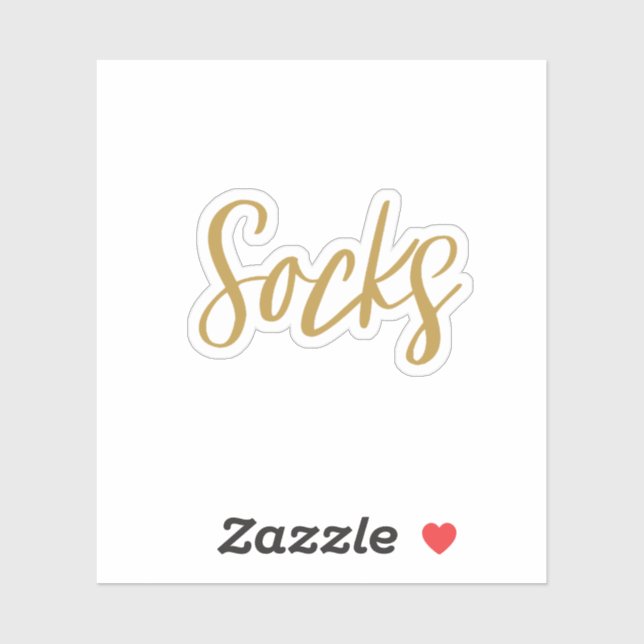 Socks Storage Sticker (Sheet)