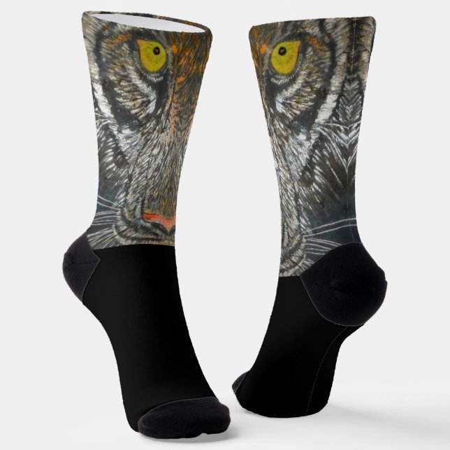Socks - Tiger Face (Angled)