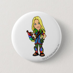 Socktastic Roo Island Staff Player 2 Inch Round Button