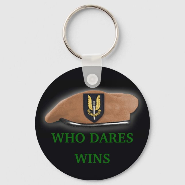 socom special air service sas flash beret Keychain (Front)