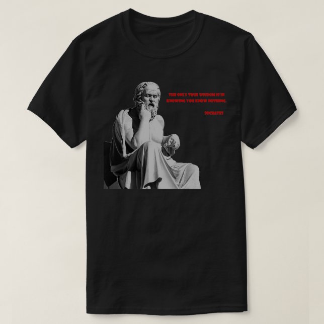 Socrates, citation Classic TShirt (Design devant)