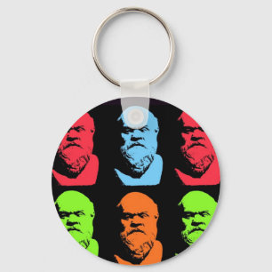 Socrates Collage Keychain