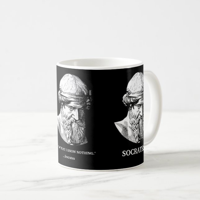 Socrates "Know Nothing" Gift Mug (Front Right)