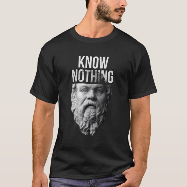 Socrates Know Nothing Oracle Of Delphi T-Shirt (Front)