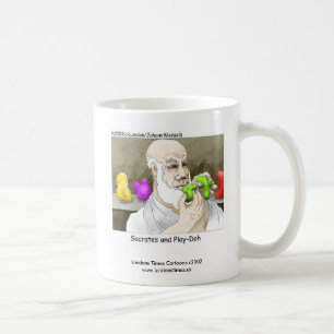 Socrates & Pâte à modeler Mug de café drôle