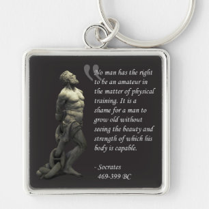 Socrates - Physical Training Keychain
