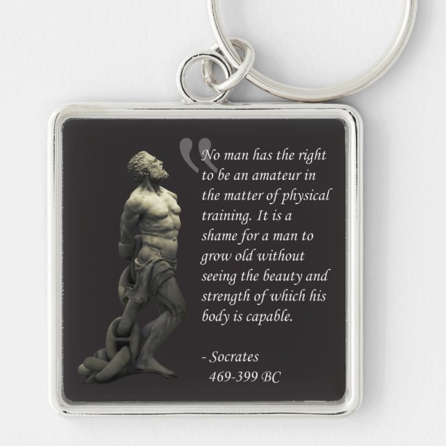 Socrates - Physical Training Keychain (Front)
