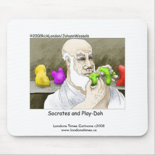 Socrates & Play-Doh Funny Mouse Pad