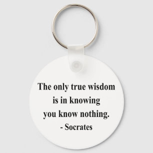 Socrates Quote 3a Keychain