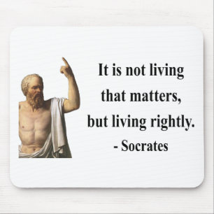Socrates Quote 6b Mouse Pad