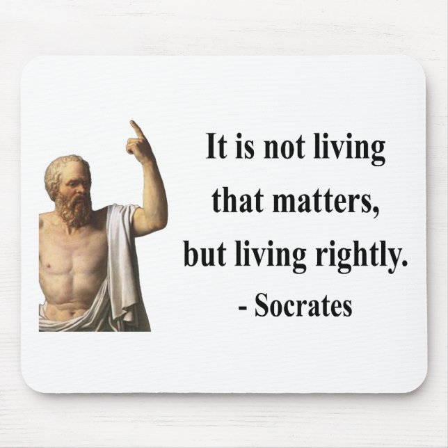 Socrates Quote 6b Mouse Pad (Front)