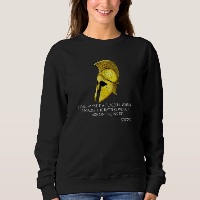 Socrates Quote Ancient Classical Greek Philosophy Sweatshirt (Front)