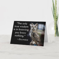Socrates Quote Eagle Owl