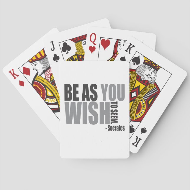 Socrates Quote Playing Cards (Back)