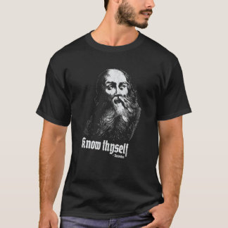 Socrates Self-Knowledge Quote Know Thyself Greek P T-Shirt