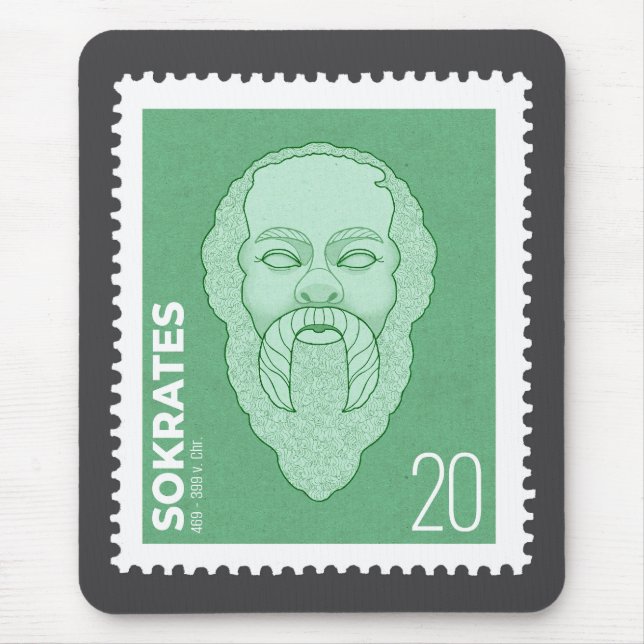 Socrates Stamp - Mouse Pad (Front)