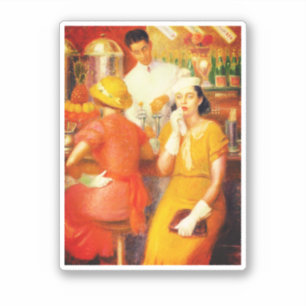 Soda Fountain - William Glackens (1935)