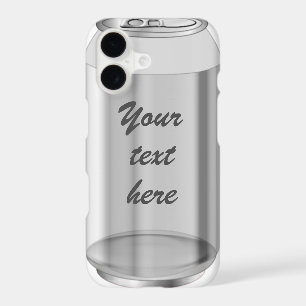 Soda pop aluminum can silver 